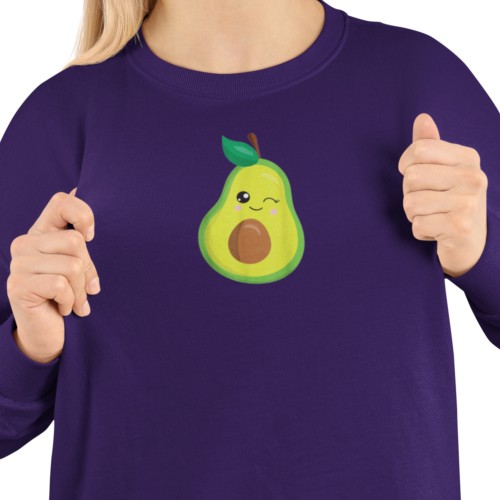 Damska bluza vegan z awokado – wegańska bluza dla miłośniczki roślin 8