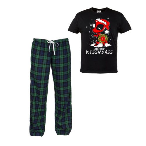 MĘSKA PIŻAMA ŚWIĄTECZNA PREZENT DEADPOOL MIKOŁAJ SANTA87 1