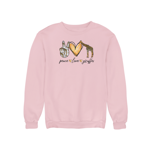 Damska bluza z żyrafą Peace Love Giraffes – dla miłośniczki żyraf 3