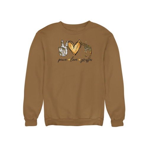 Damska bluza z żyrafą Peace Love Giraffes – dla miłośniczki żyraf 9
