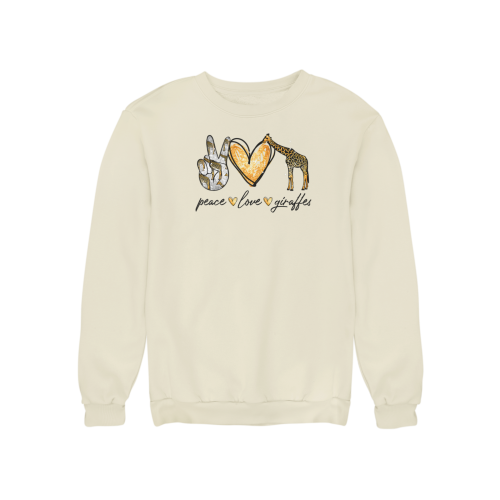 Damska bluza z żyrafą Peace Love Giraffes – dla miłośniczki żyraf 16