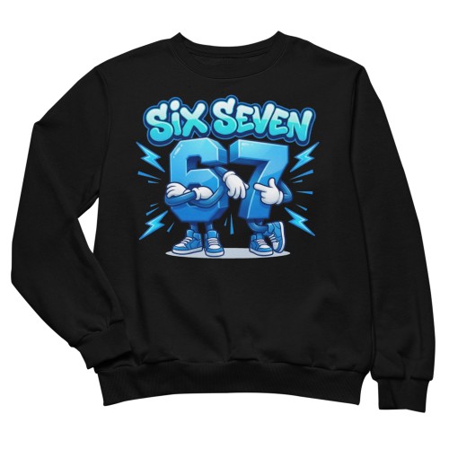 Bluza Dziecięca Six Seven 67 Brainrot Meme Do Szkoły Przedszkola 6