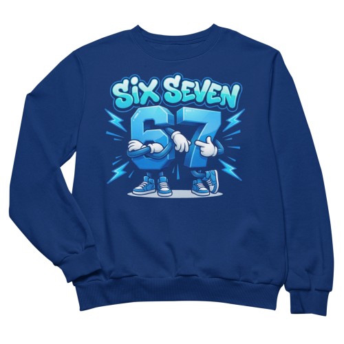 Bluza Dziecięca Six Seven 67 Brainrot Meme Do Szkoły Przedszkola 2
