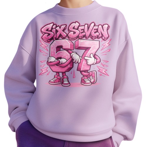 Bluza Dziecięca Six Seven 67 Brainrot Viral Meme Prezent