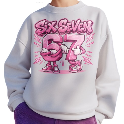 Bluza Dziecięca Six Seven 67 Brainrot Viral Meme Prezent 7