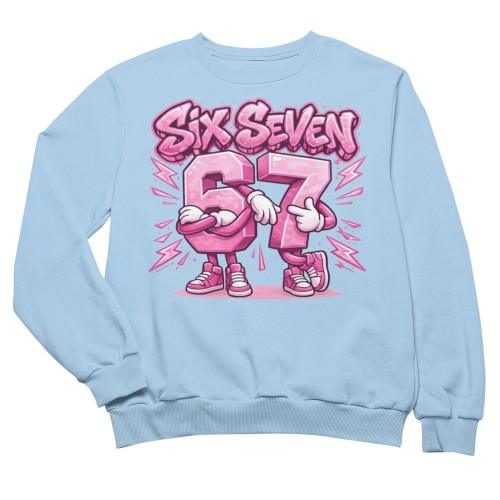 Bluza Dziecięca Six Seven 67 Brainrot Viral Meme Prezent 6
