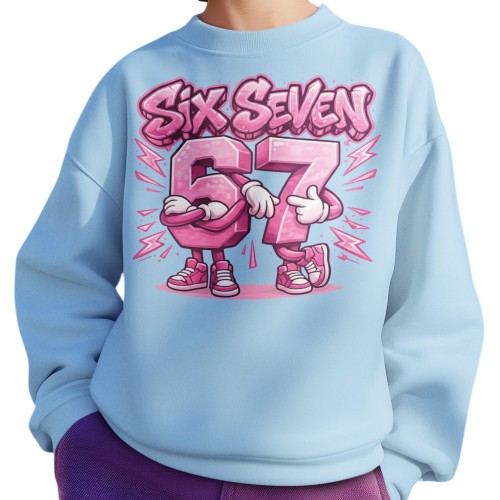 Bluza Dziecięca Six Seven 67 Brainrot Viral Meme Prezent 5