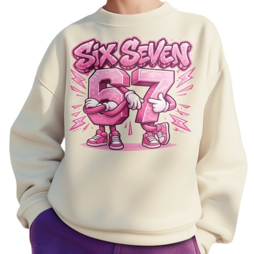 Bluza Dziecięca Six Seven 67 Brainrot Viral Meme Prezent 9