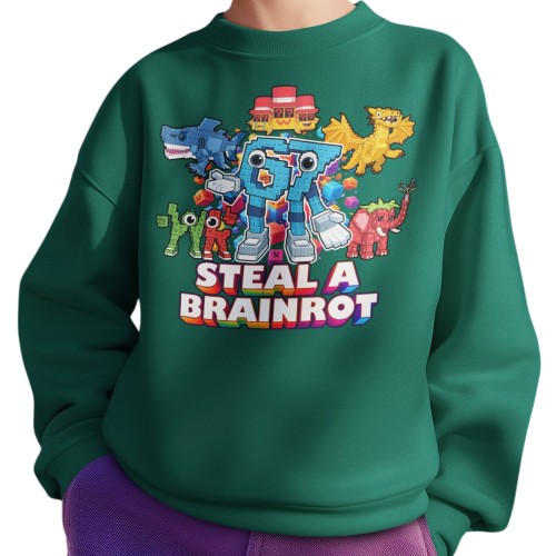 Bluza Dziecięca 67 Brainrot Steal A Brainrot Meme Viral Do Szkoły 9