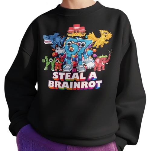 Bluza Dziecięca 67 Brainrot Steal A Brainrot Meme Viral Do Szkoły