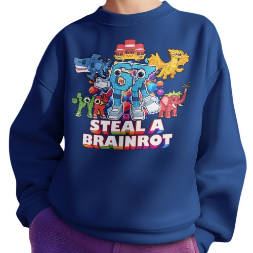 Bluza Dziecięca 67 Brainrot Steal A Brainrot Meme Viral Do Szkoły 3