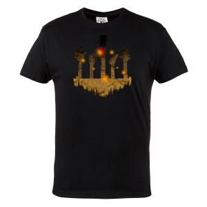 KOSZULKA MUZYCZNA DLA MUZYKA GITARA ROCK AND ROLL