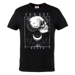 KOSZULKA MĘSKA Z CZASZKĄ CZACHA SKULL FOREST BLACK