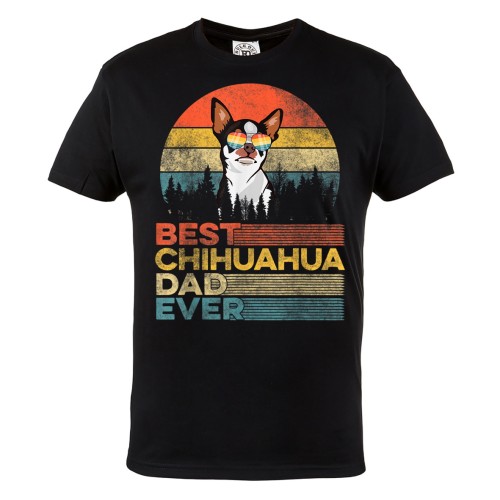 KOSZULKA PREZENT NA DZIEŃ OJCA NAJLEPSZY TATA CHIHUAHUA DAD EVER 