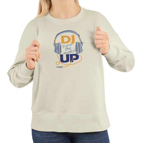 Damska bluza muzyczna DJ ze słuchawkami – Turn The Music Up 4