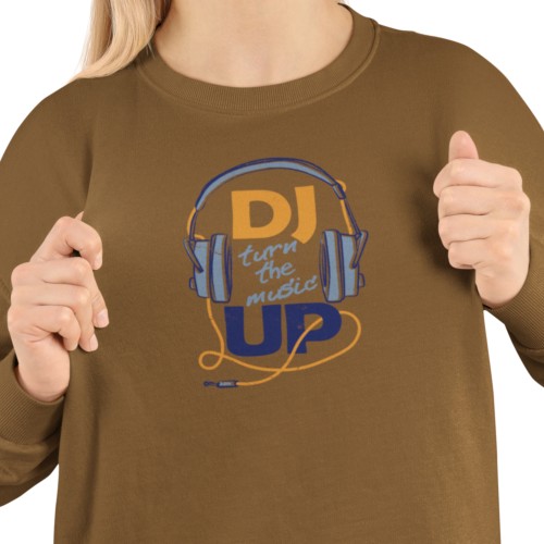 Damska bluza muzyczna DJ ze słuchawkami – Turn The Music Up 8