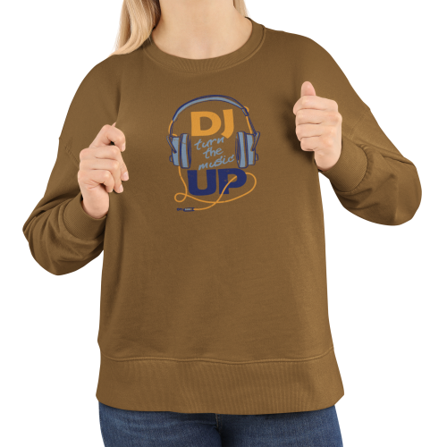 Damska bluza muzyczna DJ ze słuchawkami – Turn The Music Up 12