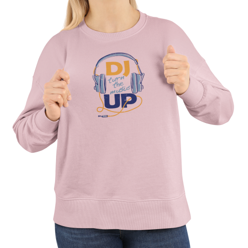 Damska bluza muzyczna DJ ze słuchawkami – Turn The Music Up 18