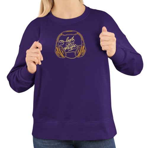 Damska bluza muzyczna ze słuchawkami – Lost in Music