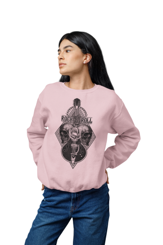 Damska bluza rockowa z gitarą i czaszkami – Rock and Roll 9