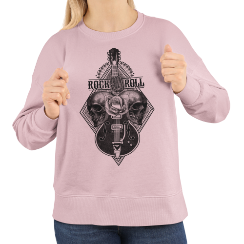 Damska bluza rockowa z gitarą i czaszkami – Rock and Roll 11
