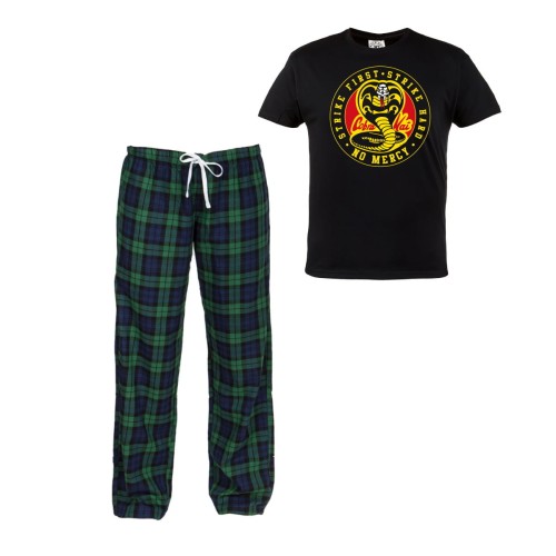 MĘSKA PIŻAMA Z NADRUKIEM NA PREZENT COBRA KAI COBRA04