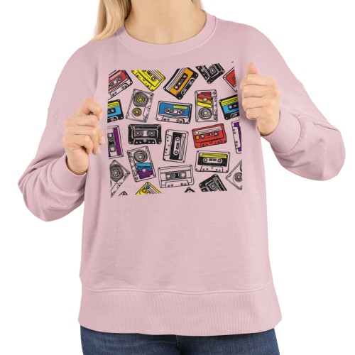 Damska bluza muzyczna z kasetami – retro lata 80 i 90 7