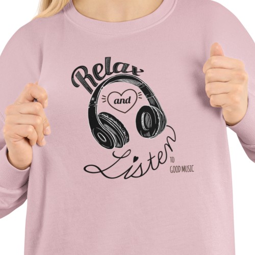 Damska bluza muzyczna ze słuchawkami – Relax and Listen 2