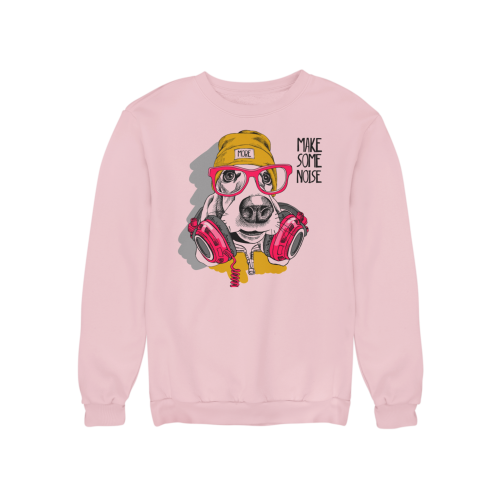 Damska bluza muzyczna z psem DJ – Make Some Noise 3