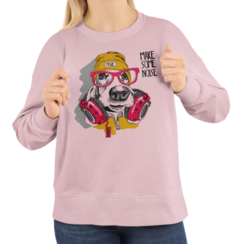 Damska bluza muzyczna z psem DJ – Make Some Noise 5
