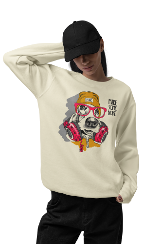 Damska bluza muzyczna z psem DJ – Make Some Noise 8