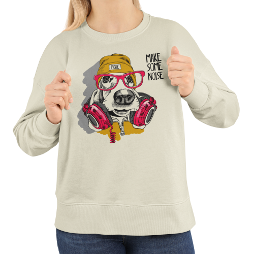 Damska bluza muzyczna z psem DJ – Make Some Noise 9