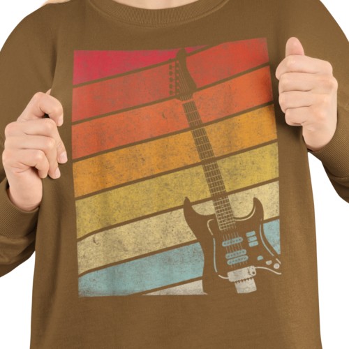 Damska bluza muzyczna z gitarą retro 14