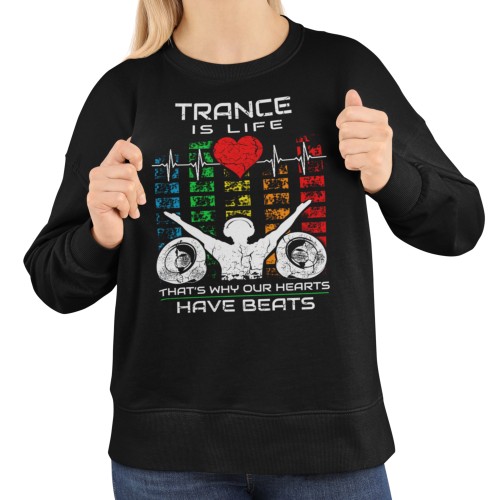 Damska bluza muzyczna Trance Is Life