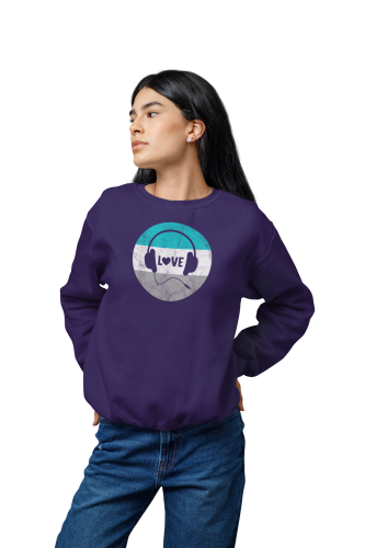 Damska bluza muzyczna ze słuchawkami Love 6
