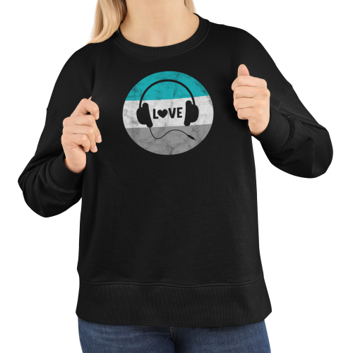 Damska bluza muzyczna ze słuchawkami Love 11