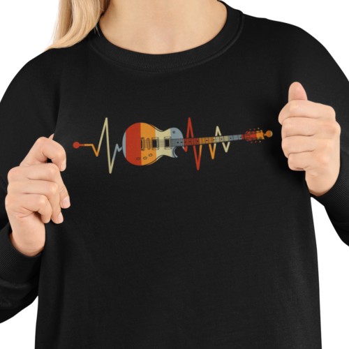 Damska bluza muzyczna z gitarą i pulsem 2