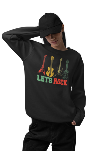 Damska bluza muzyczna Let’s Rock z gitarami 5