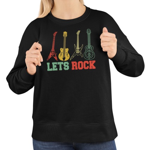 Damska bluza muzyczna Let’s Rock z gitarami 1