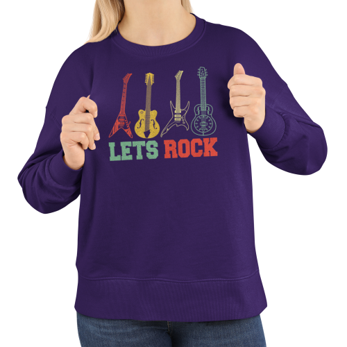 Damska bluza muzyczna Let’s Rock z gitarami 11