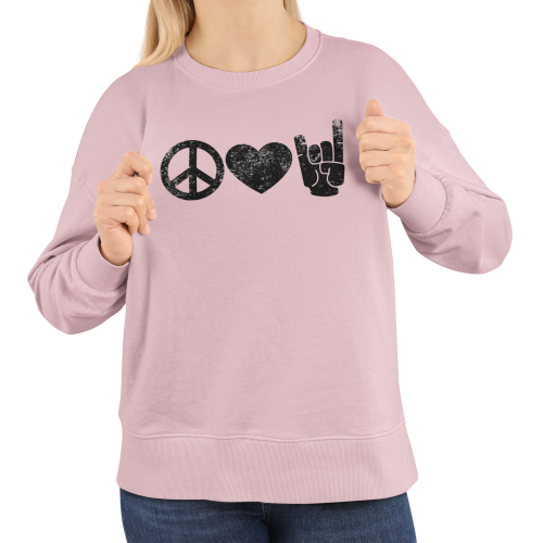 Damska bluza muzyczna Peace Love Rock 5