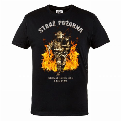 MĘSKA PIŻAMA Z NADRUKIEM NA PREZENT DLA STRAŻAKA FIRE07PL 2