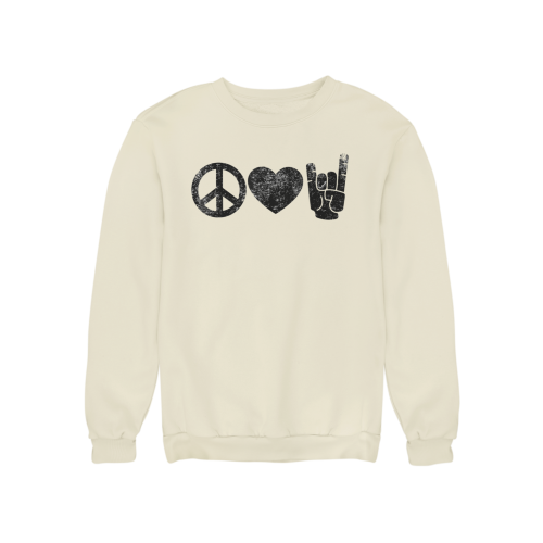 Damska bluza muzyczna Peace Love Rock 11