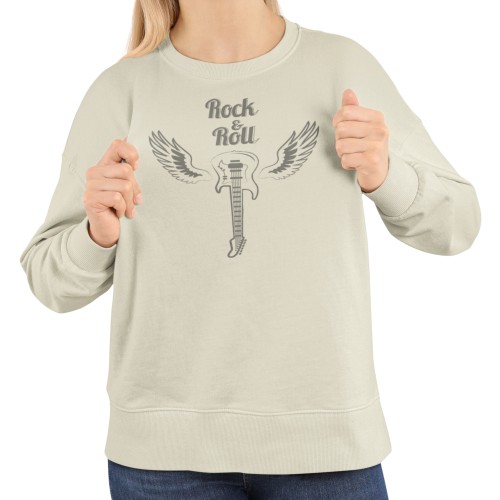 Damska bluza muzyczna Rock and Roll z gitarą 1