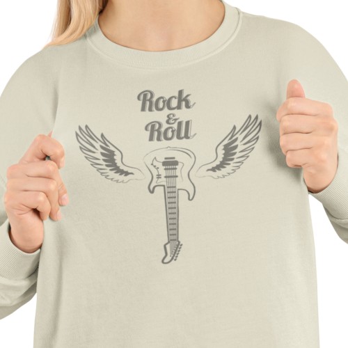 Damska bluza muzyczna Rock and Roll z gitarą 2
