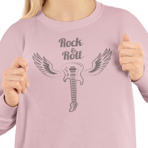 Damska bluza muzyczna Rock and Roll z gitarą 8