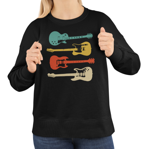 Damska bluza muzyczna z czterema gitarami 3