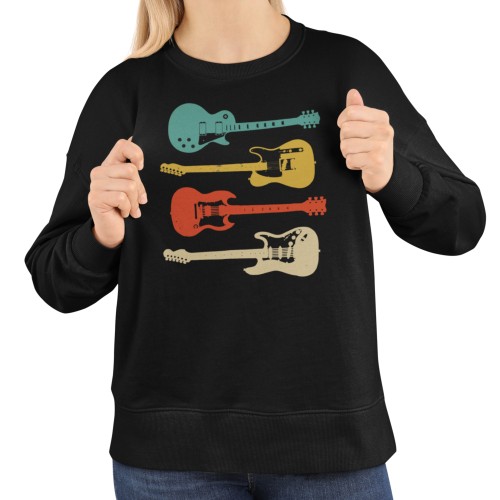 Damska bluza muzyczna z czterema gitarami