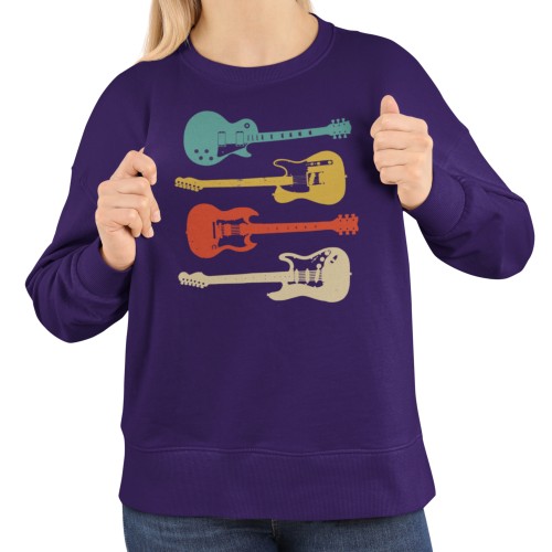 Damska bluza muzyczna z czterema gitarami 7