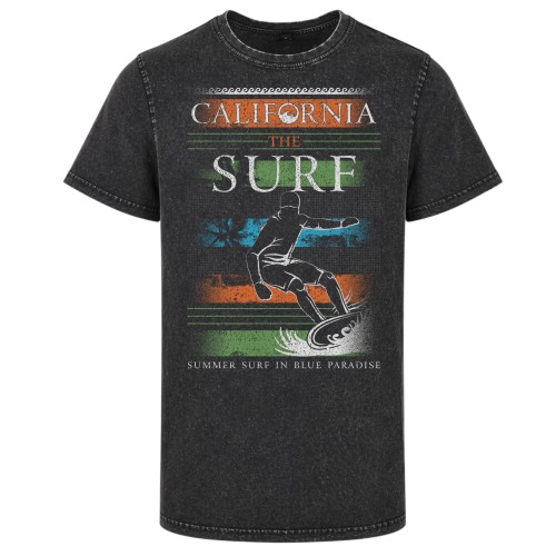 Koszulka męska California Surf acid wash retro streetwear 2